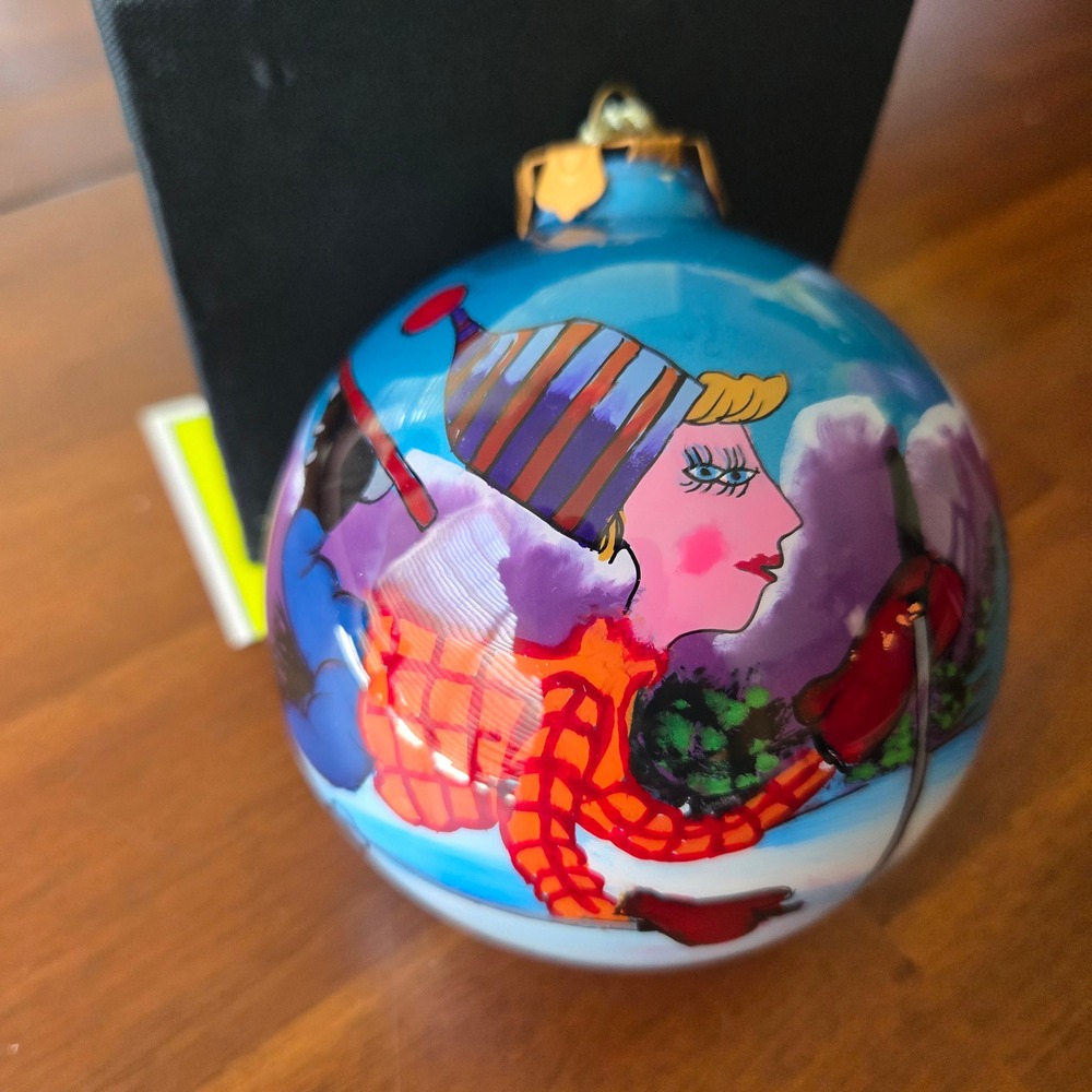Karen Rossi Silvestri Fanciful Flights Black Fabric Keepsake Box 2000 Vintage
